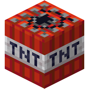 Minecraft TNT Block in place of author image